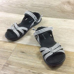 Mountain Pro Black & White Strappy Women's Sandals Sport Hiking Summer Shoe 40